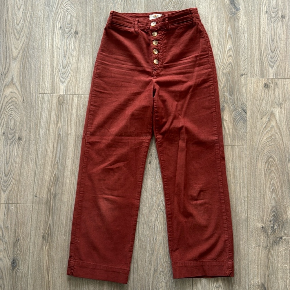 Corduroy burnt orange pants